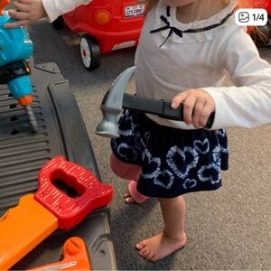 Epic Threads' Navy (Tie Dyed) Heart Skort